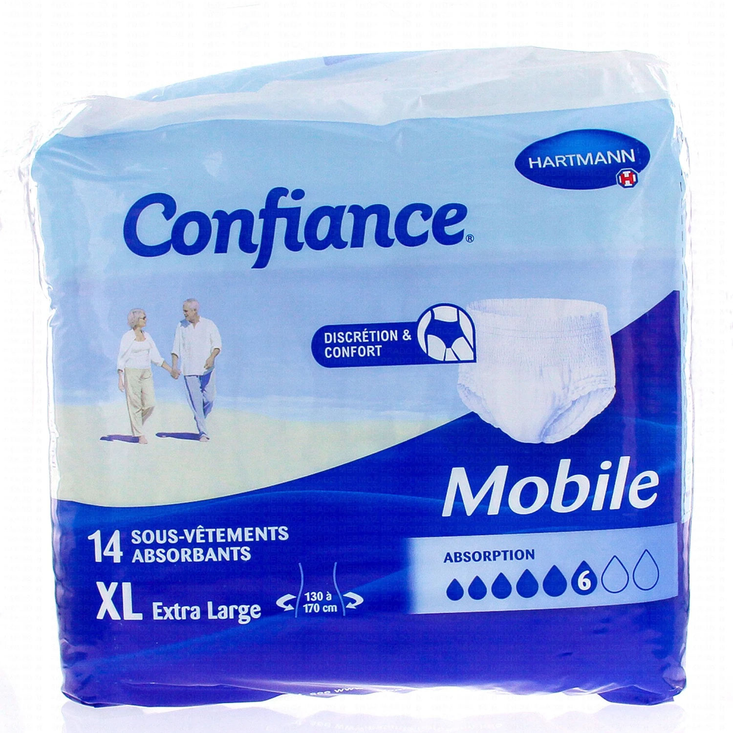 Hartmann CONFIANCE Mobile - Sous-vêtements Absorbants 6 Gouttes Taille XL X14 1 Hartmann CONFIANCE Mobile - Sous-vêtements Absorbants 6 Gouttes Taille XL X14