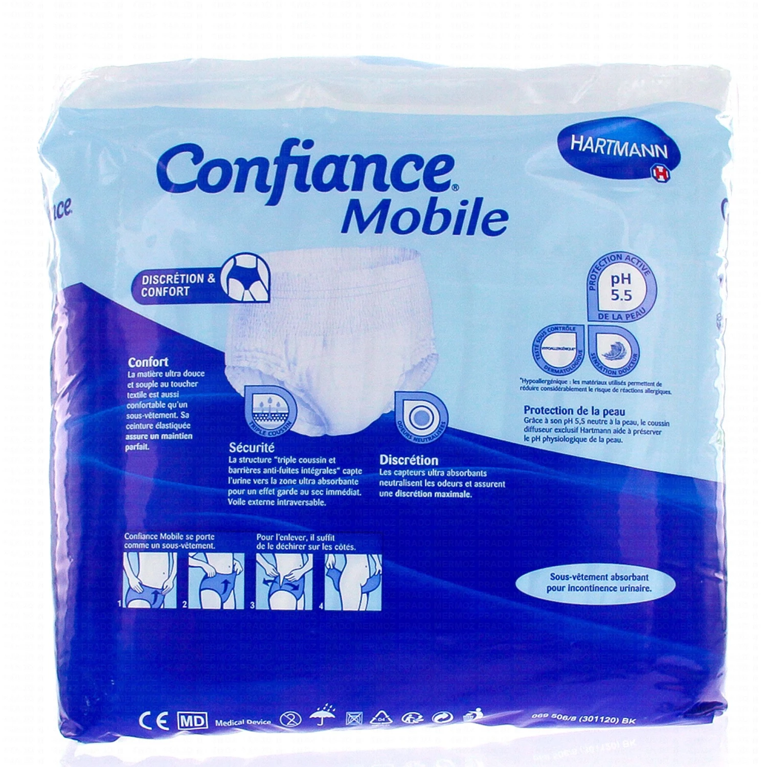 Hartmann CONFIANCE Mobile - Sous-vêtements Absorbants 6 Gouttes Taille XL X14 2 Hartmann CONFIANCE Mobile - Sous-vêtements Absorbants 6 Gouttes Taille XL X14 – Image 2