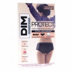 DIM Protect Boxer Ultra Absorbant Noir Flux Abondant