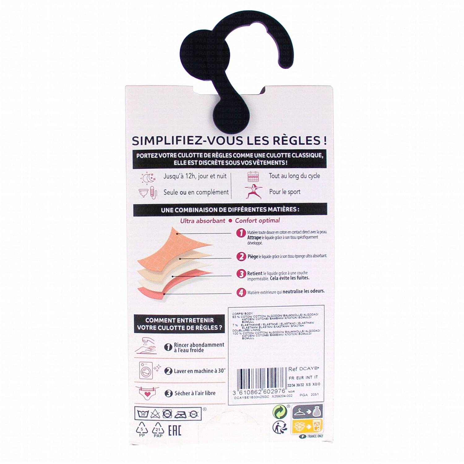 DIM Protect Boxer Ultra Absorbant Noir Flux Abondant 2 DIM Protect Boxer Ultra Absorbant Noir Flux Abondant – Image 2