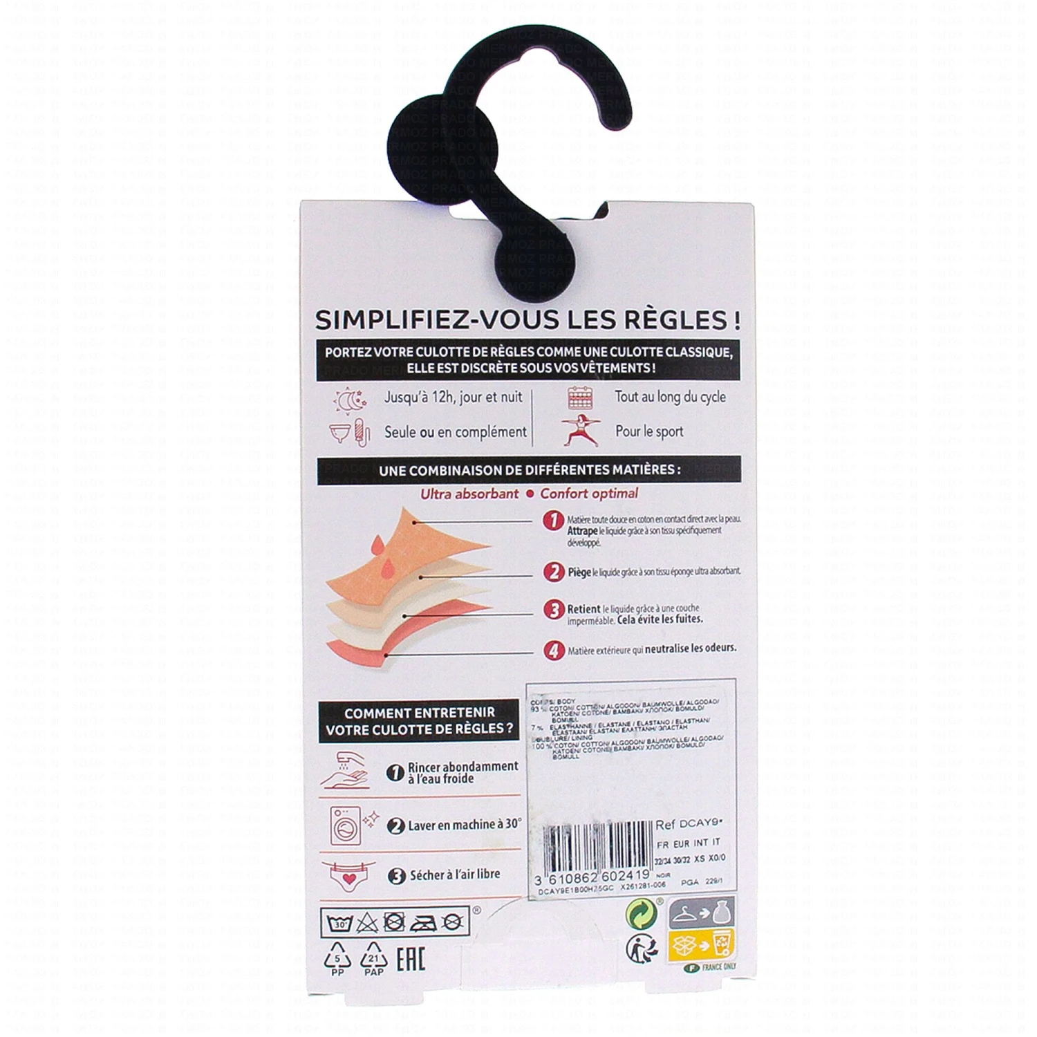 DIM Protect Culotte De Règles Ultra Absorbant Bio 2 DIM Protect Culotte De Règles Ultra Absorbant Bio – Image 2