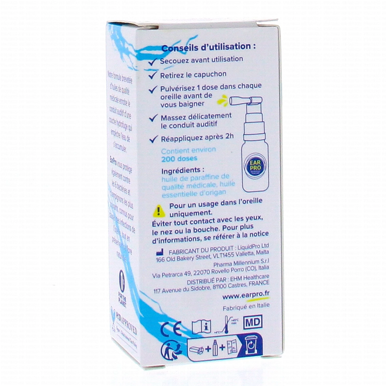 EAR PRO Spray Oreille 20ml 2 EAR PRO Spray Oreille 20ml – Image 2