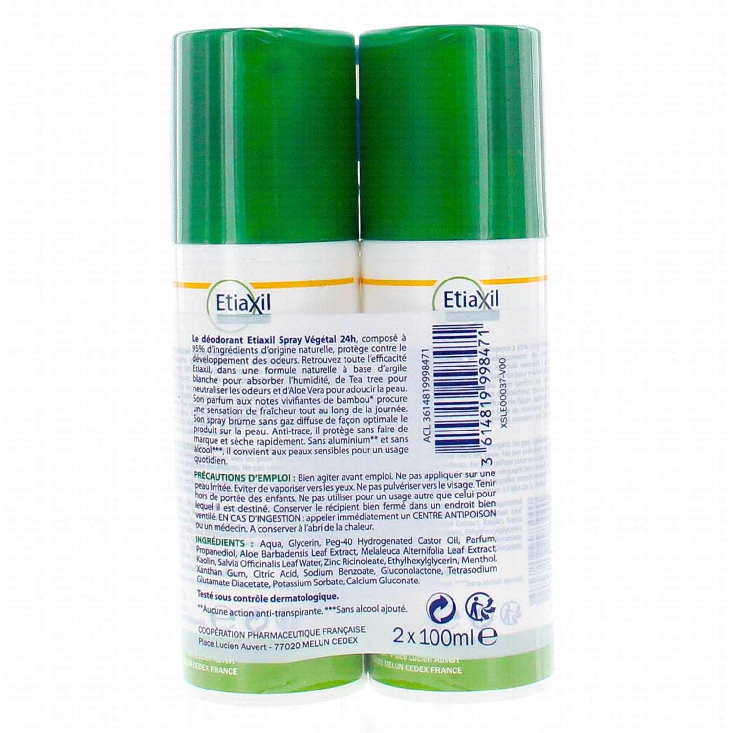 ETIAXIL Déodorant Végétal 24h En Spray 2 ETIAXIL Déodorant Végétal 24h En Spray – Image 2