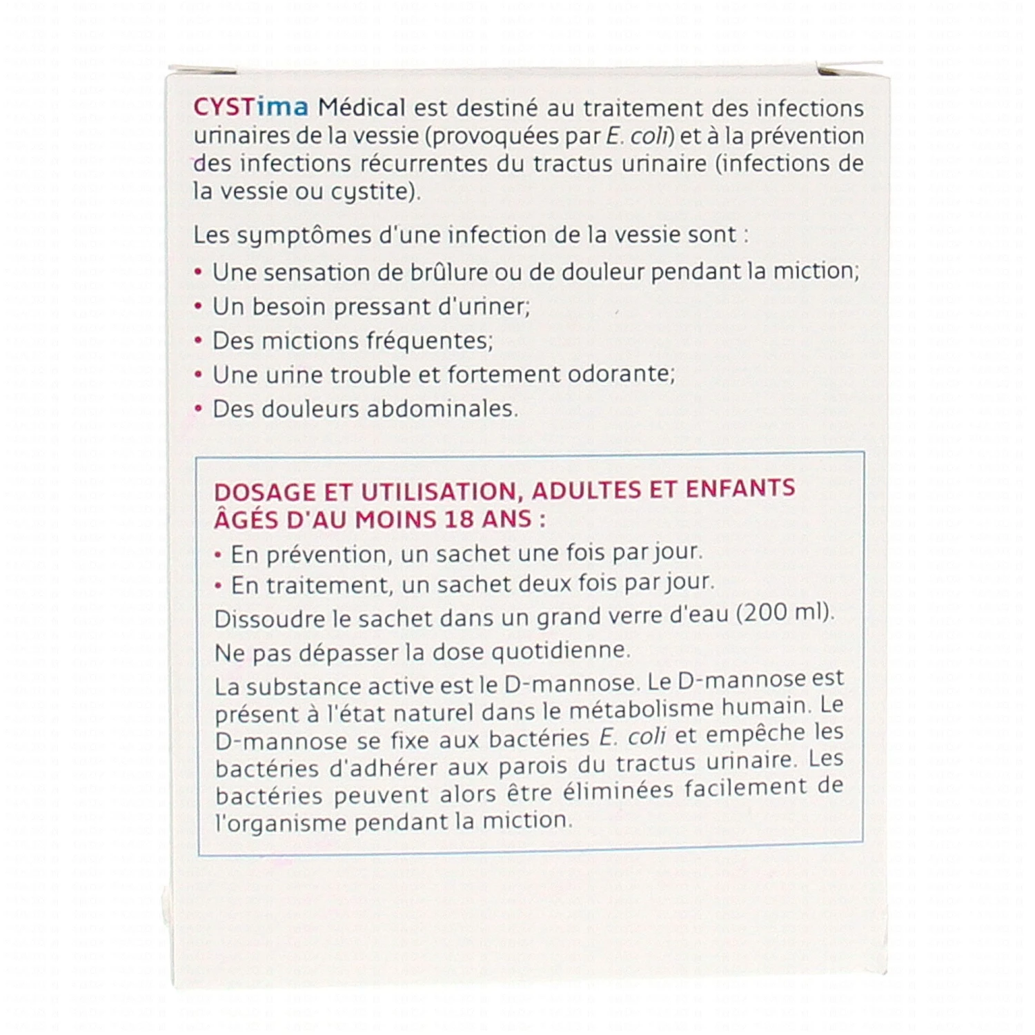 FORTÉ PHARMA Cystima 14 Sachets 3 FORTÉ PHARMA Cystima 14 Sachets – Image 3