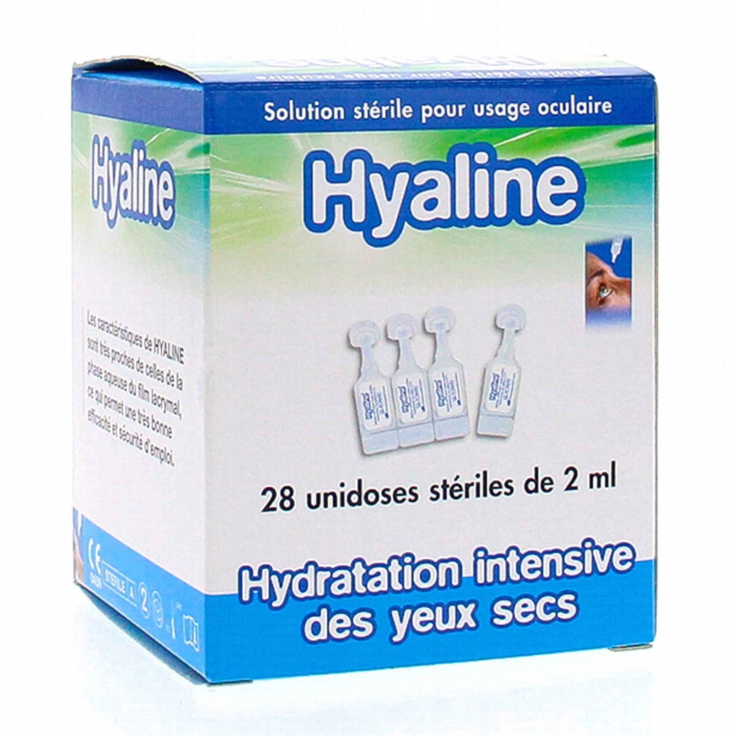 HYALINE Hydratation Intensive Des Yeux Secs X20 Unidoses 1 HYALINE Hydratation Intensive Des Yeux Secs X20 Unidoses