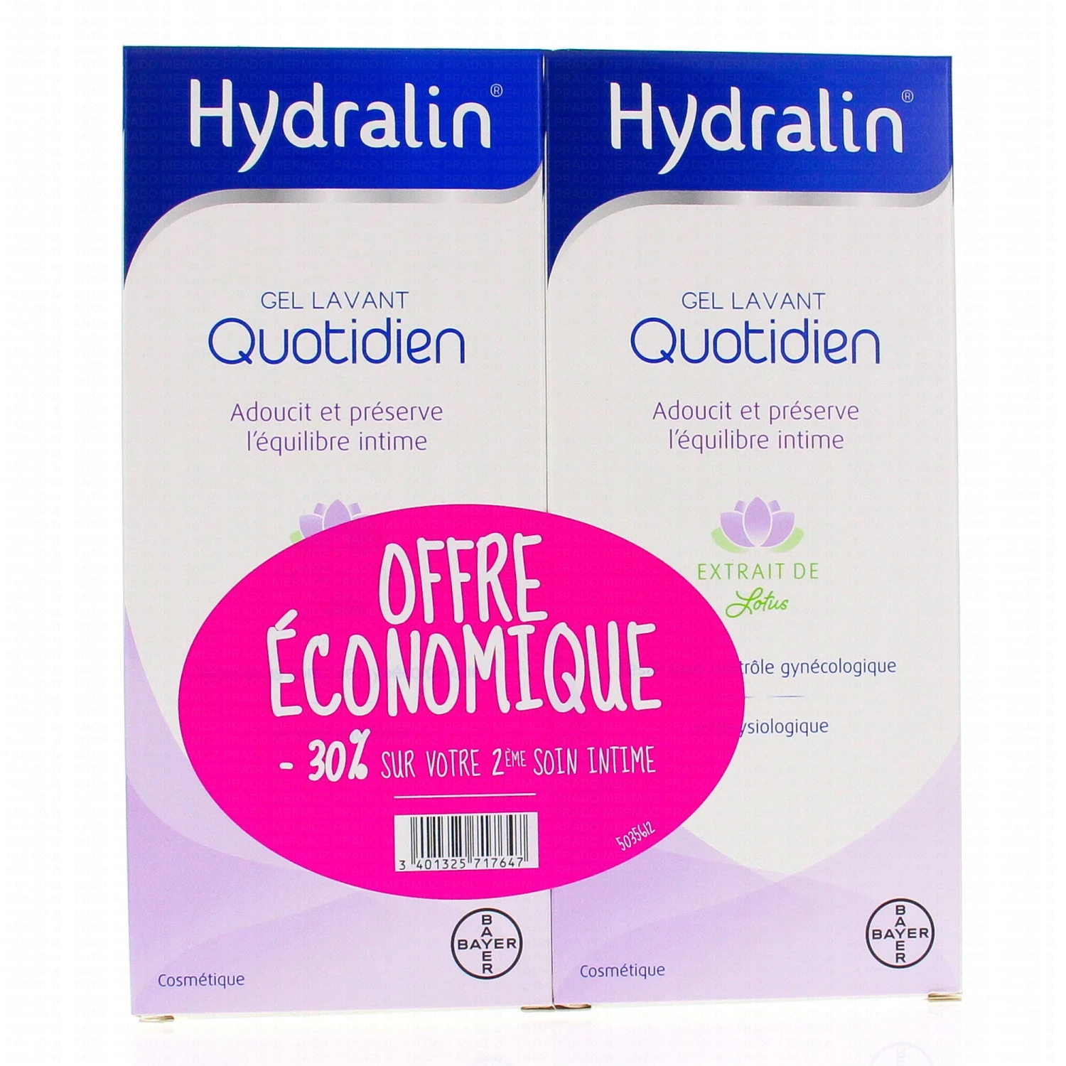 HYDRALIN Quotidien Lot De 2 Flacons De 400ml 1 HYDRALIN Quotidien Lot De 2 Flacons De 400ml