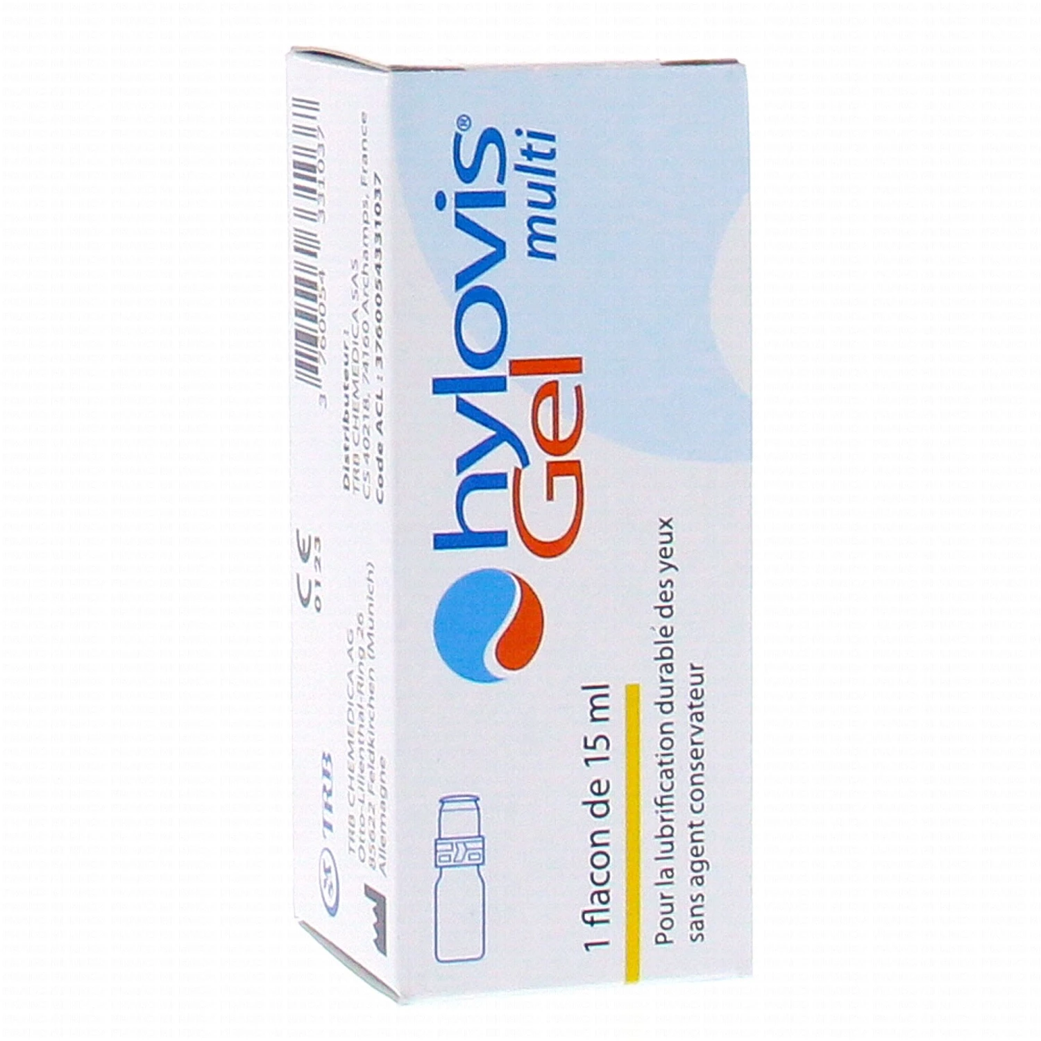 HYLOVIS Multo Gel Lubrication Yeux 15ml 1 HYLOVIS Multo Gel Lubrication Yeux 15ml