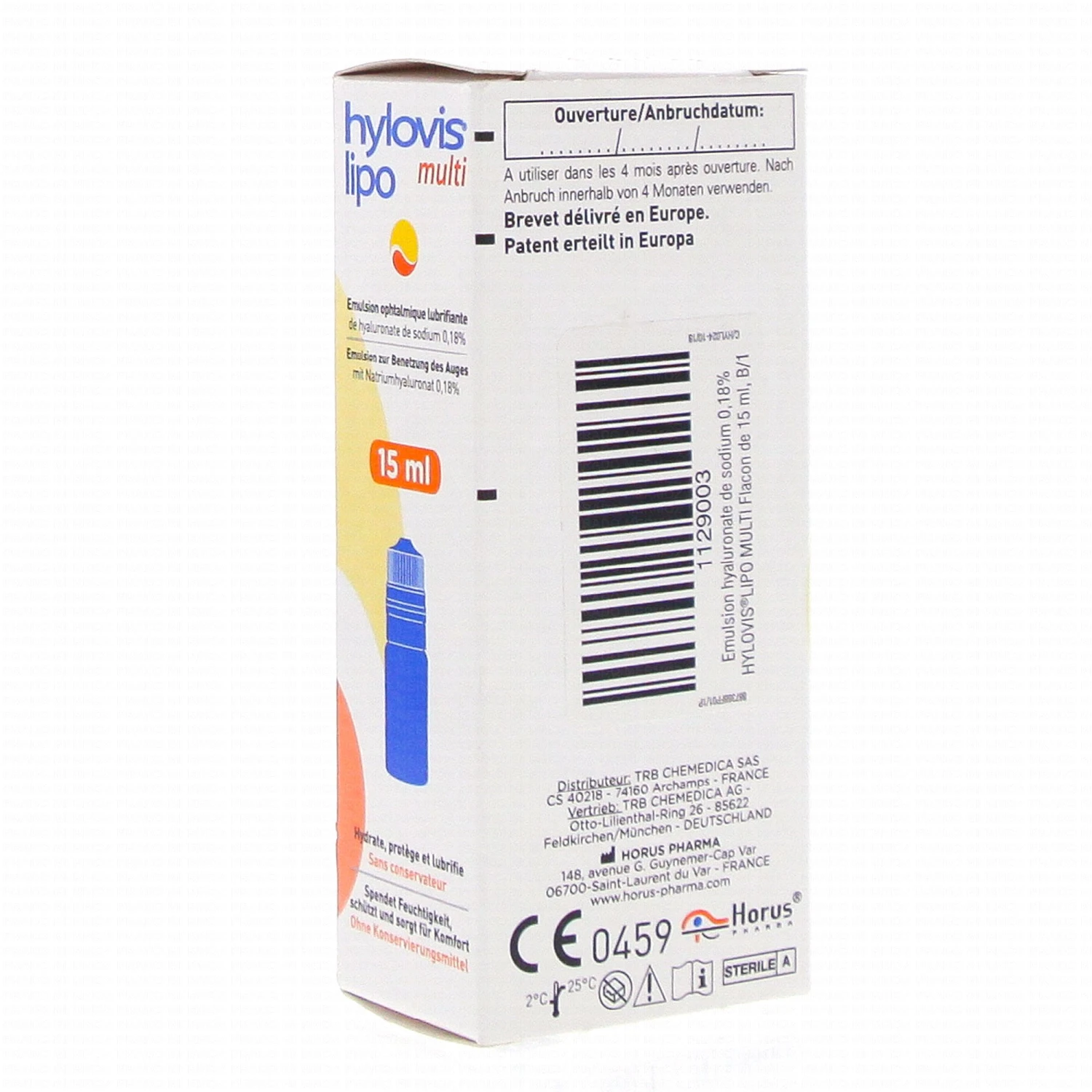 Hylovis Lipo Multi Emulsion Ophtalmique Lubrifiante Flacon 15ml 2 Hylovis Lipo Multi Emulsion Ophtalmique Lubrifiante Flacon 15ml – Image 2