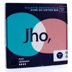JHO Culotte Menstruelle En Coton Bio Flux Abondant T42