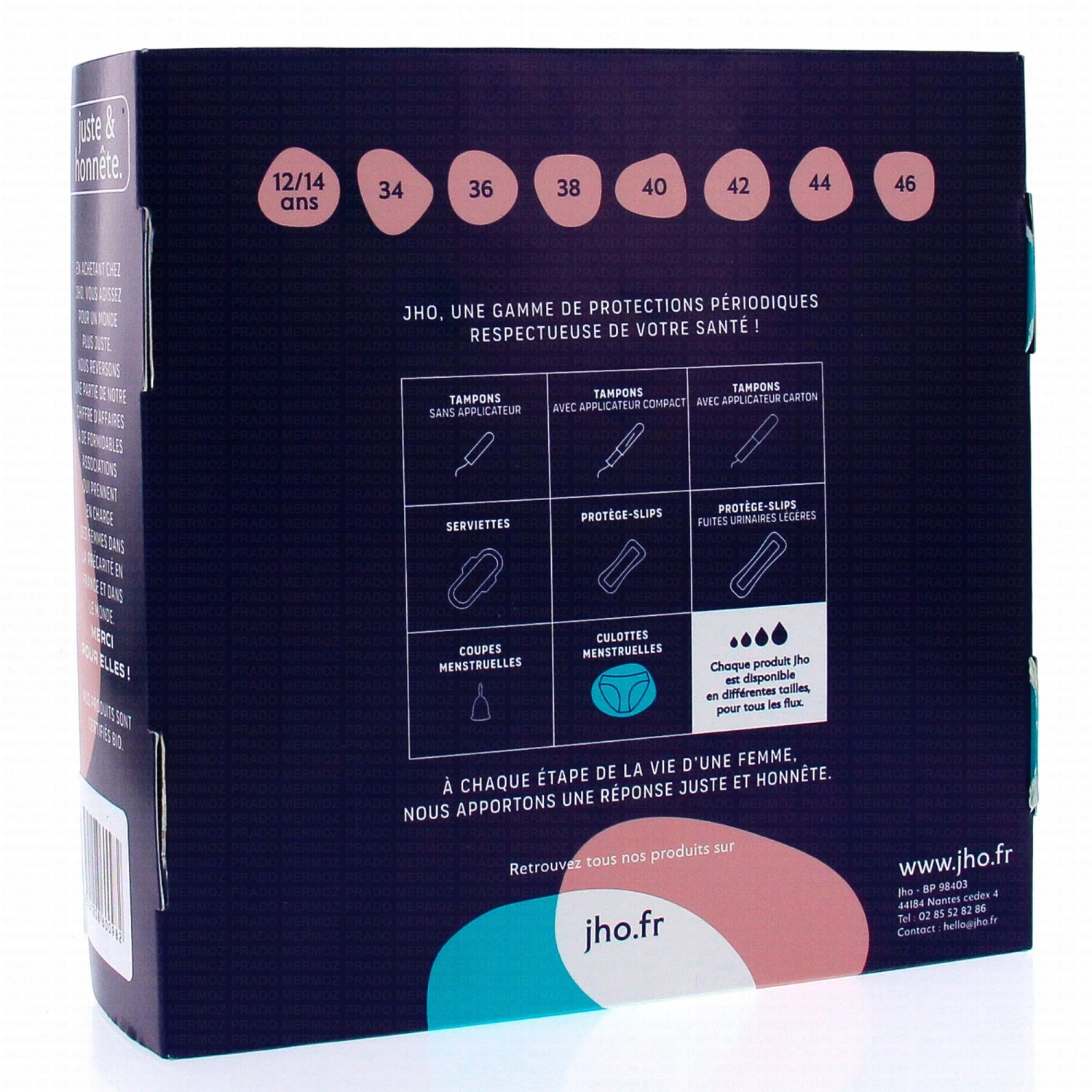 JHO Culotte Menstruelle En Coton Bio Flux Abondant T42 2 JHO Culotte Menstruelle En Coton Bio Flux Abondant T42 – Image 2