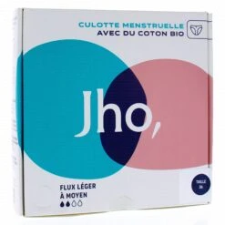 JHO Culotte Menstruelle En Coton Bio Flux Léger à Moyen