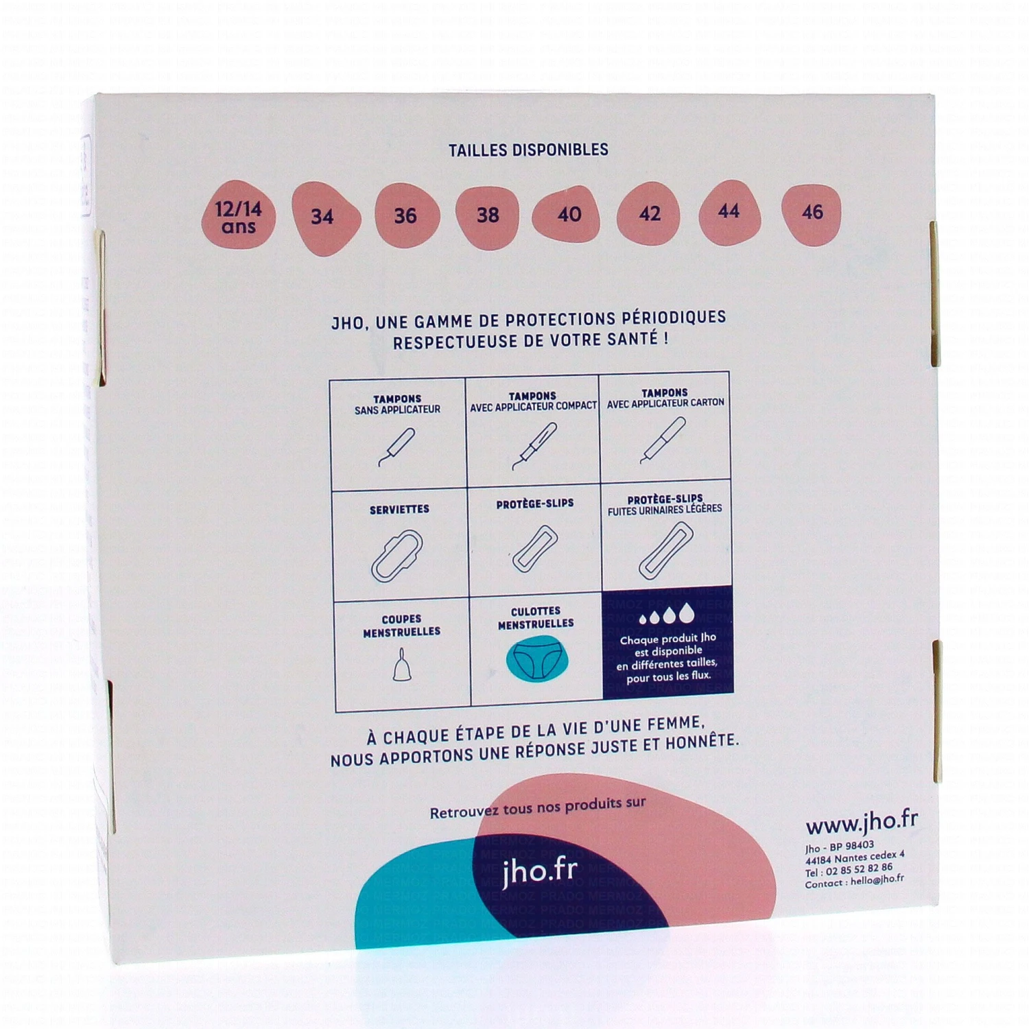 JHO Culotte Menstruelle En Coton Bio Flux Léger à Moyen 2 JHO Culotte Menstruelle En Coton Bio Flux Léger à Moyen – Image 2