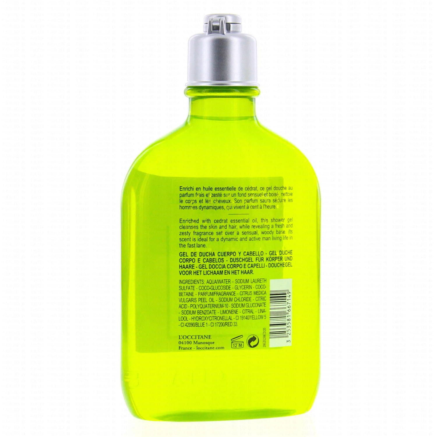 L'OCCITANE Cédrat - Gel Douche 250ml 2 L'OCCITANE Cédrat - Gel Douche 250ml – Image 2