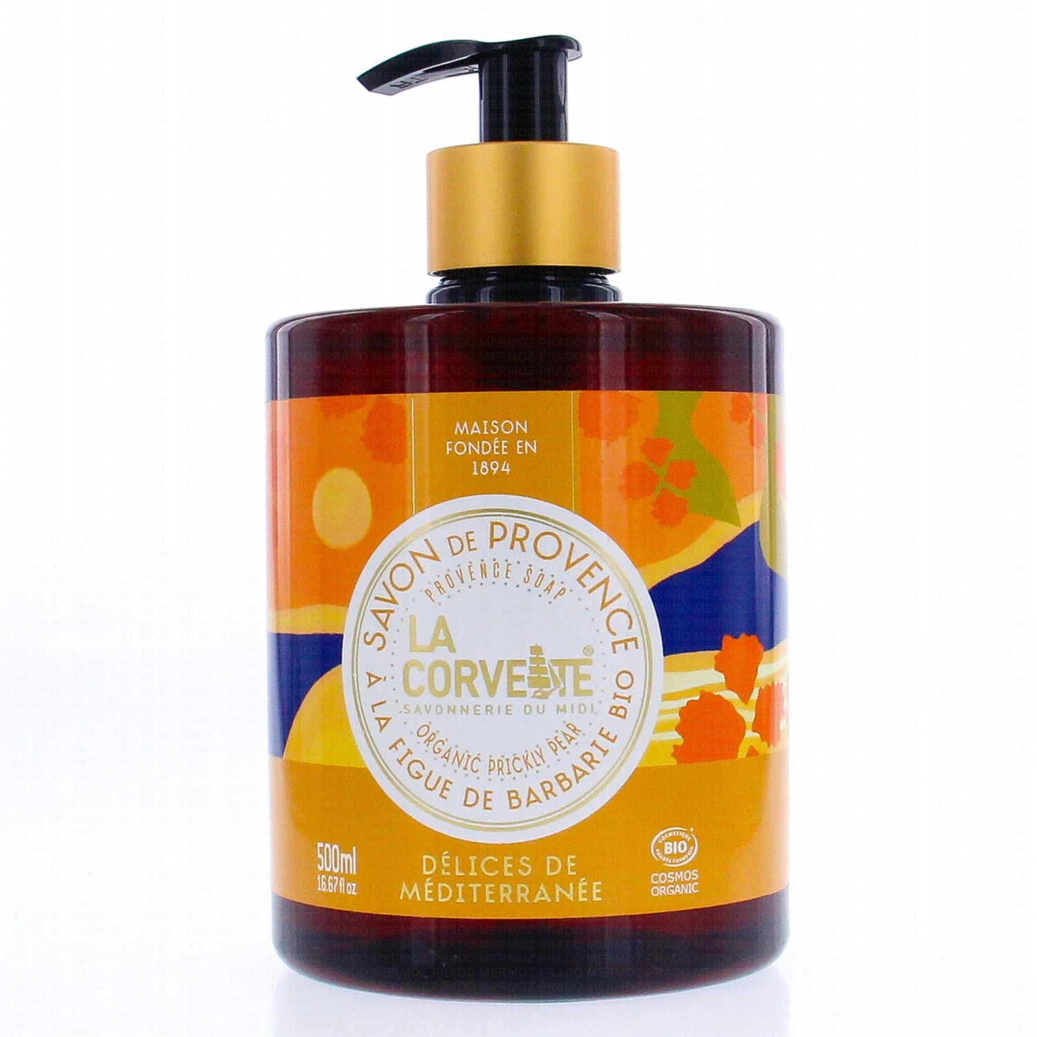 LA CORVETTE Savon De Provence à La Figue De Barbarie Bio 500ml 1 LA CORVETTE Savon De Provence à La Figue De Barbarie Bio 500ml