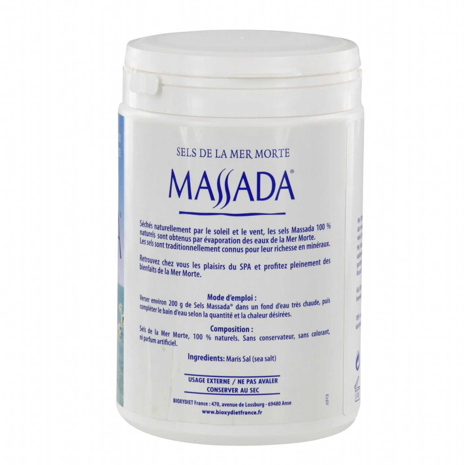 MASSADA Sel De La Mer Morte Bio Sachet 1kg 2 MASSADA Sel De La Mer Morte Bio Sachet 1kg – Image 2