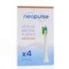 NEOPULSE Neosonic - Tête De Brosse à Dents Souple Blanche X4