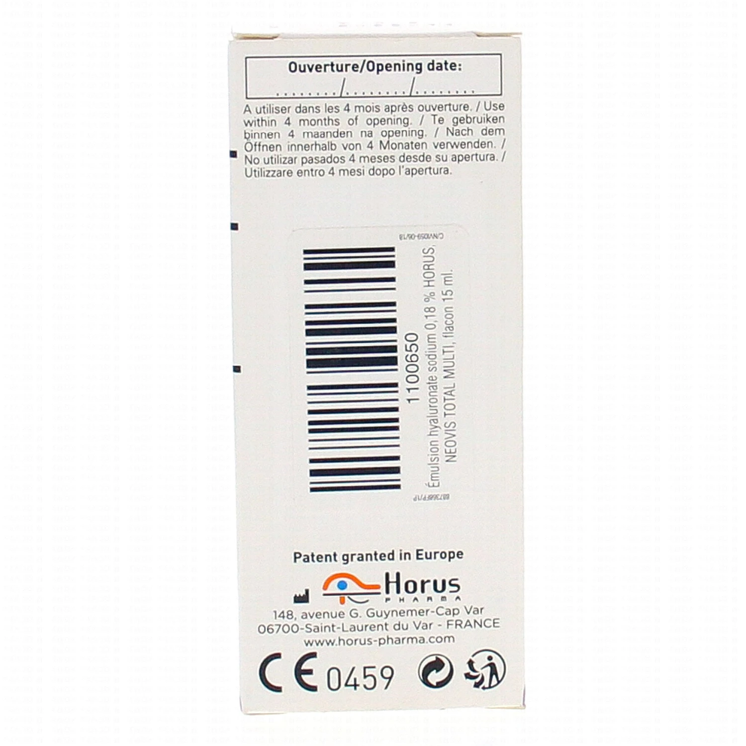 NEOVIS Total Multi 15ml Emulsion Ophtalmique Lubrifiante 2 NEOVIS Total Multi 15ml Emulsion Ophtalmique Lubrifiante – Image 2