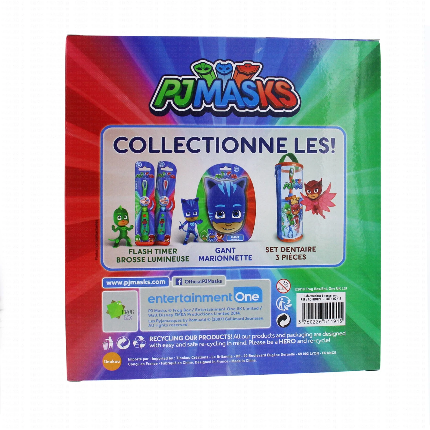 TINOKOU Pyjamasques Coffret Brosse à Dents 2 TINOKOU Pyjamasques Coffret Brosse à Dents – Image 2