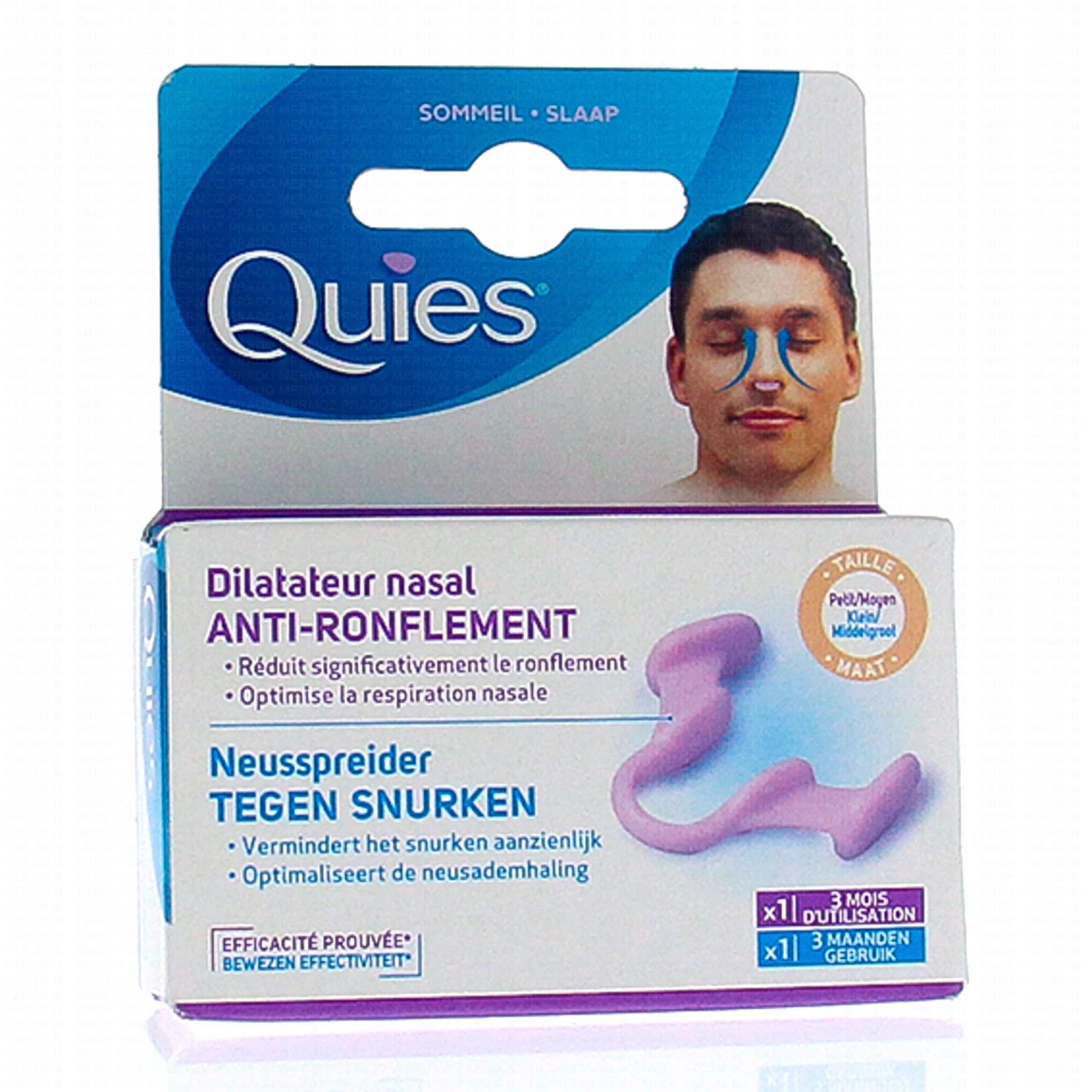 QUIES Dilatateur Nasal Anti Ronflement X1 (3mois) 1 QUIES Dilatateur Nasal Anti Ronflement X1 (3mois)