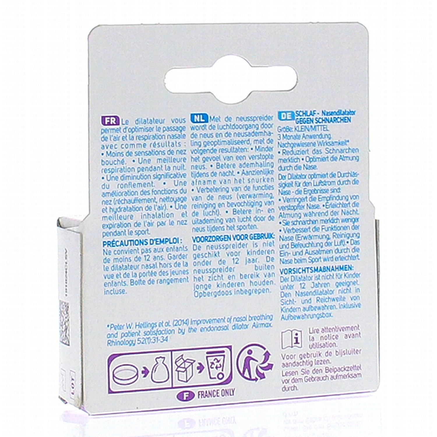 QUIES Dilatateur Nasal Anti Ronflement X1 (3mois) 2 QUIES Dilatateur Nasal Anti Ronflement X1 (3mois) – Image 2