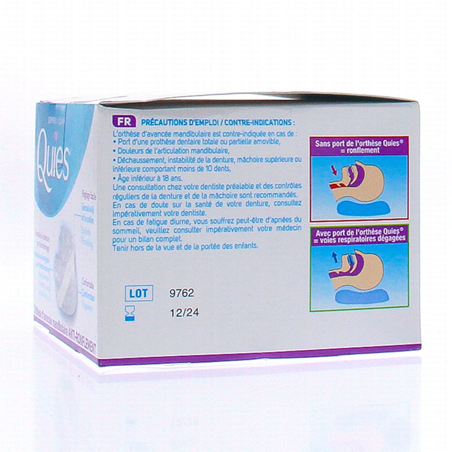 QUIES Orthèse D'avancée Mandibulaire Anti Ronflement 2 QUIES Orthèse D'avancée Mandibulaire Anti Ronflement – Image 2