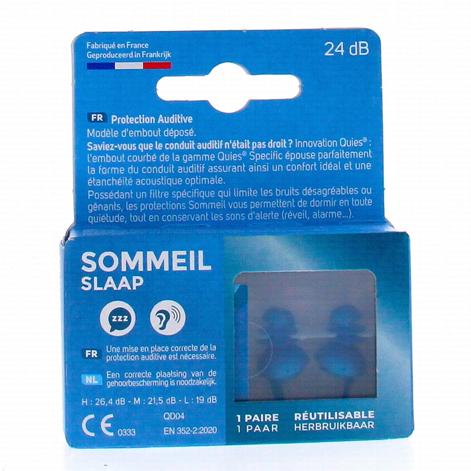 QUIES Specific - Bouchon Oreille Sommeil X1paire 1 QUIES Specific - Bouchon Oreille Sommeil X1paire
