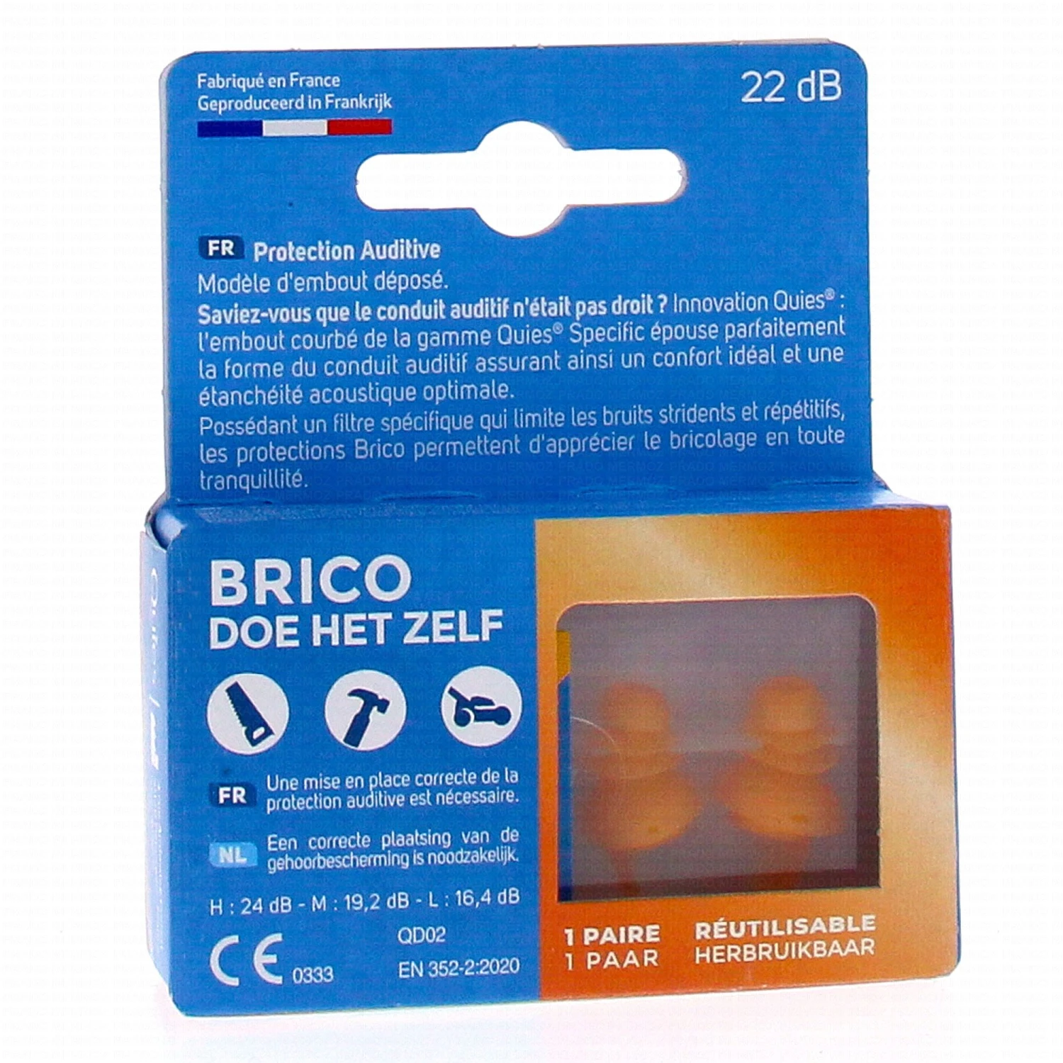 QUIES Specific - Protection Auditive Brico X1paire 1 QUIES Specific - Protection Auditive Brico X1paire