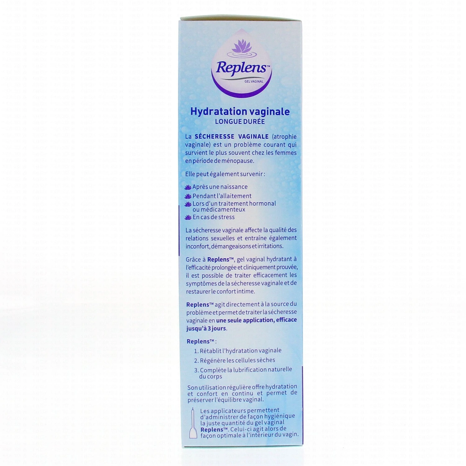 REPLENS Gel Hydratation Vaginale Longue Durée 2 REPLENS Gel Hydratation Vaginale Longue Durée – Image 2