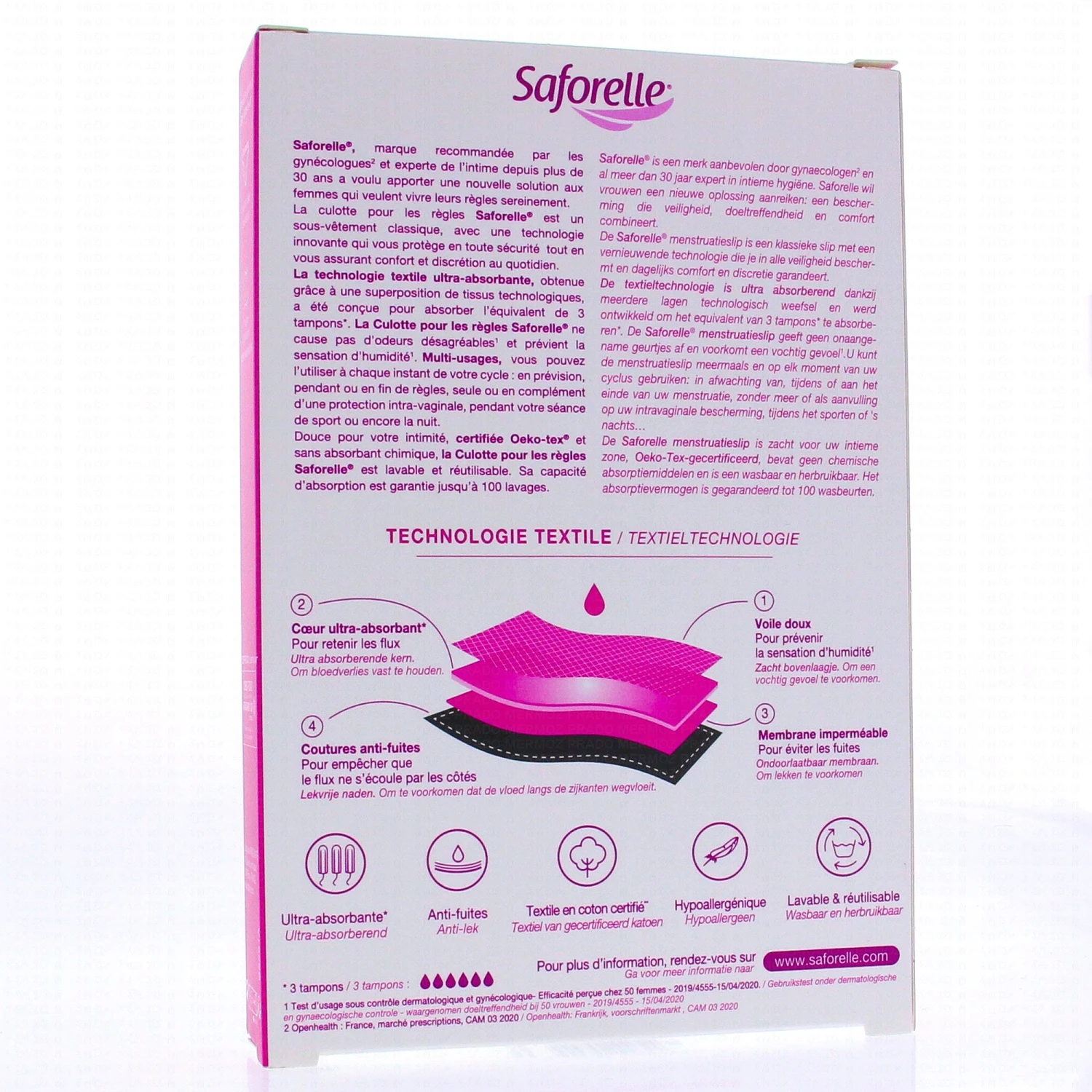 SAFORELLE Culotte Ultra Absorbante Pour Les Règles 2 SAFORELLE Culotte Ultra Absorbante Pour Les Règles – Image 2