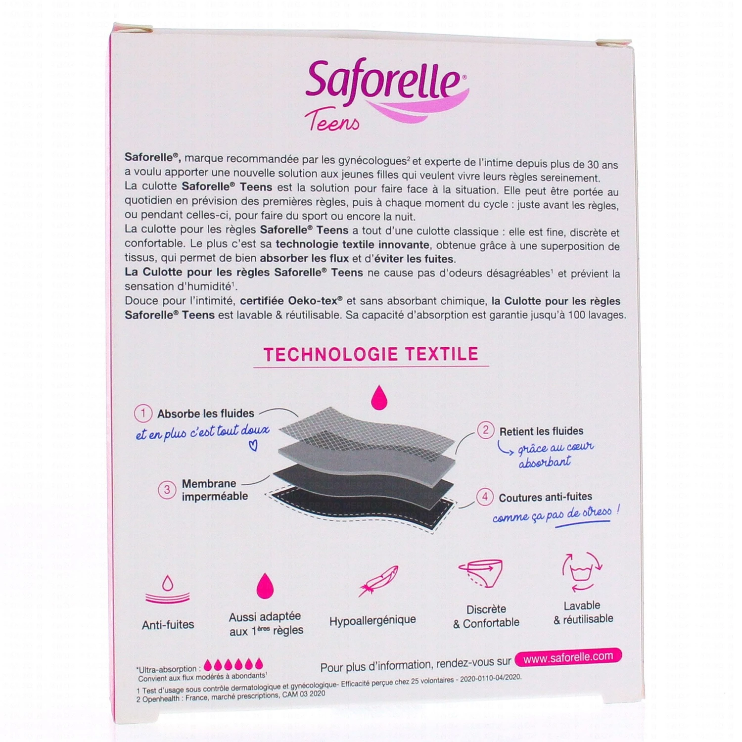 SAFORELLE Teens - Culotte Menstruelle 2 SAFORELLE Teens - Culotte Menstruelle – Image 2