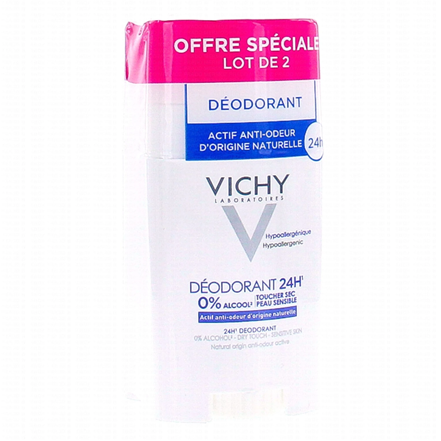 VICHY Déodorant Stick 24h Hypallergénique Toucher Sec 1 VICHY Déodorant Stick 24h Hypallergénique Toucher Sec