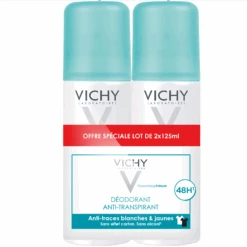 VICHY Déodorant Traitement Anti-transpirant 48h Anti-traces Blanches & Jaunes