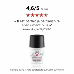 VICHY HOMME Déodorant Anti-transpirant 48h Lot De 2 X50ml 6 VICHY HOMME Déodorant Anti-transpirant 48h Lot De 2 X50ml -Santé Fournitures Boutique VICHY HOMME Deodorant anti transpirant 48h lot de 2 roll on 50ml 35919 103 1659445344