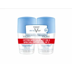 Vichy Déodorant Minéral 48H Tolérance Optimale Roll-On Lot De 2 X 50 Ml