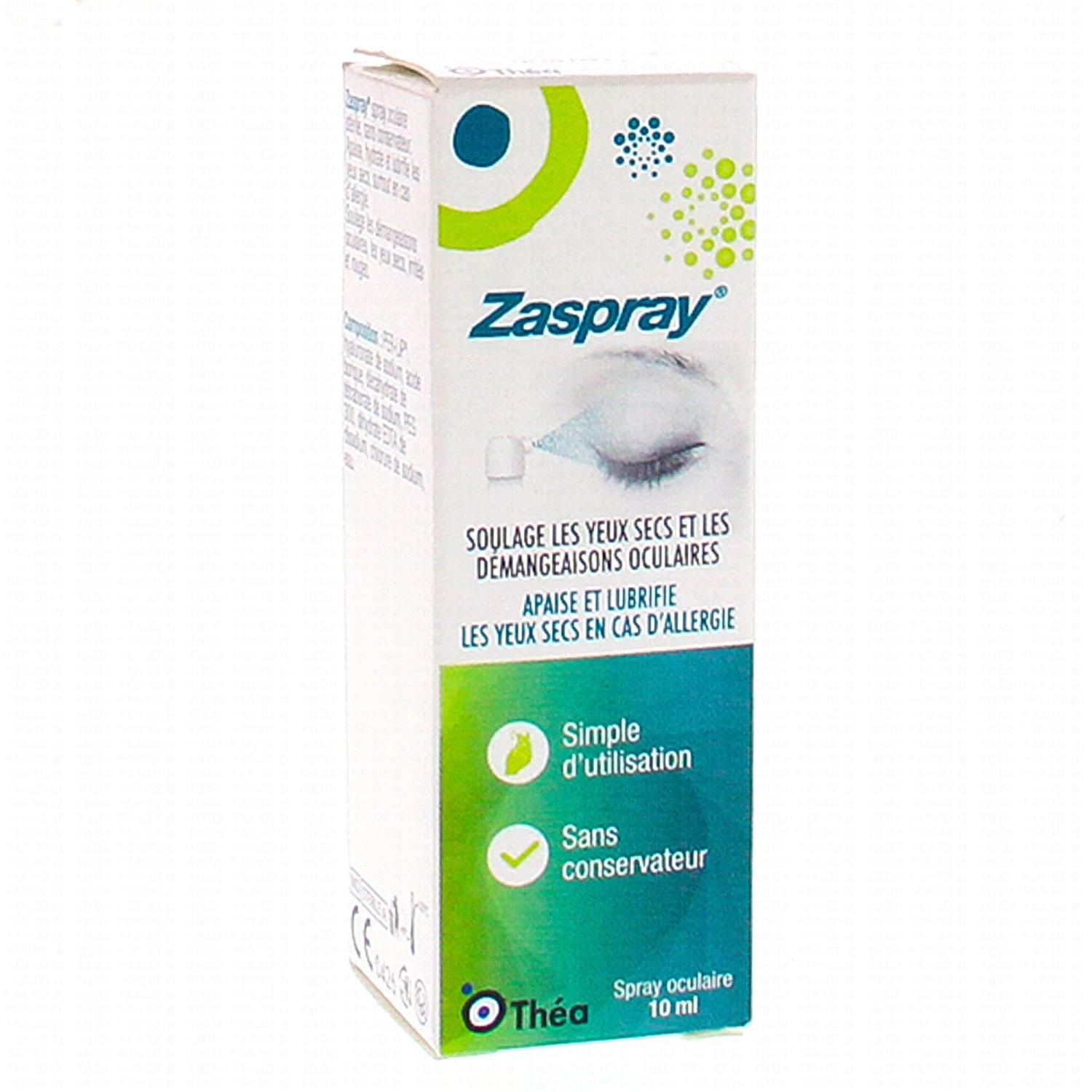 ZASPRAY Spray Contre Les Yeux Secs Et Démangeaisons Oculaires 10ml 1 ZASPRAY Spray Contre Les Yeux Secs Et Démangeaisons Oculaires 10ml